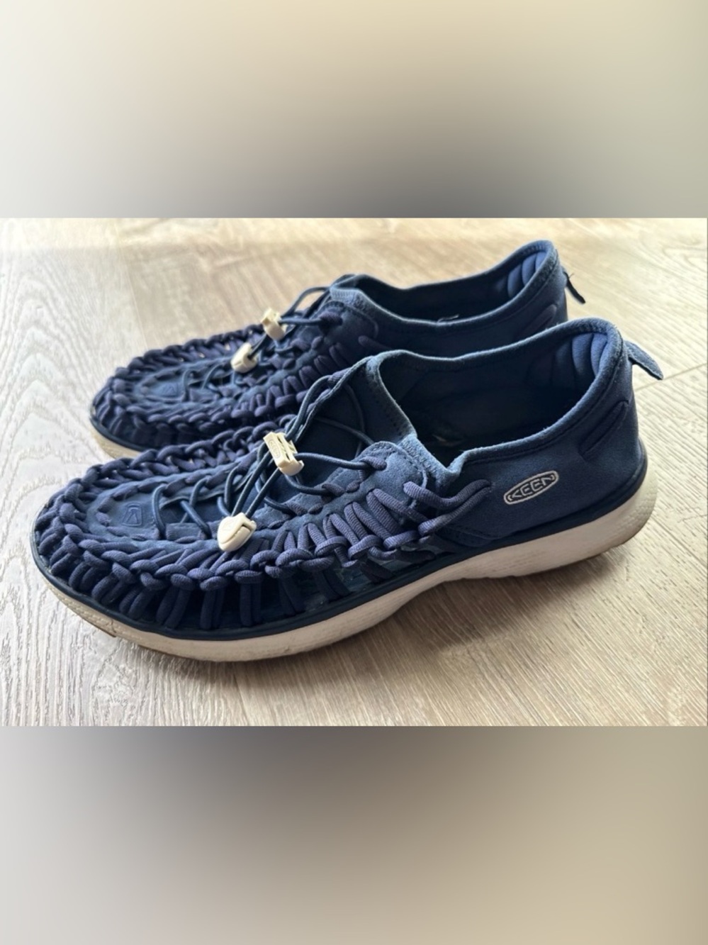 Keen Uneek 03 Men's Two Cord Sneaker Style Sandals Navy Sz 10 EU 43